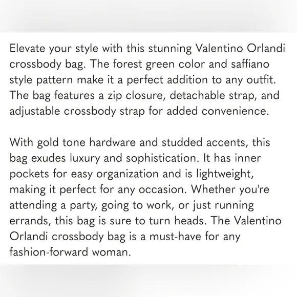 Valentino Orlandi Green Crossbody Bag - Picture 7 of 7